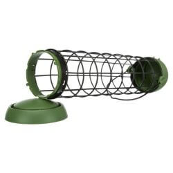 Mangeoire boule de graisse/toit, en métal/plast., ø 8 × 29 cm, vert