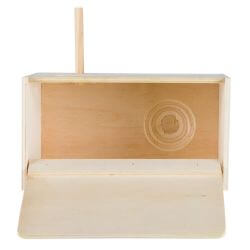 Nichoir, en bois, 30 × 20 × 20 cm/ø 6 cm
