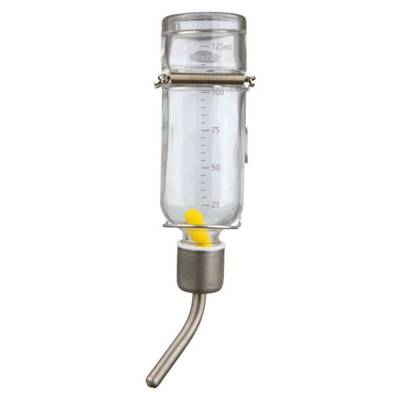 Biberon + ressort de tension/rainure/support métal, 125 ml Biberon + ressort de tension/rainure/support métal, 125 ml