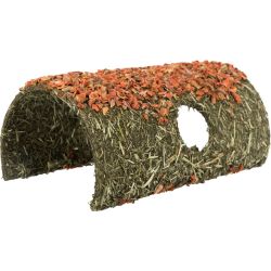 Abri avec carotte, en fibre naturelle, 15 × 12 × 25 cm
