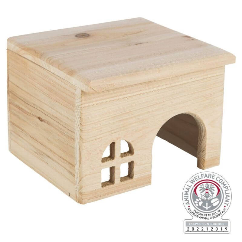 Maison, sans clou, hamster, en bois, 15 × 12 × 15 cm