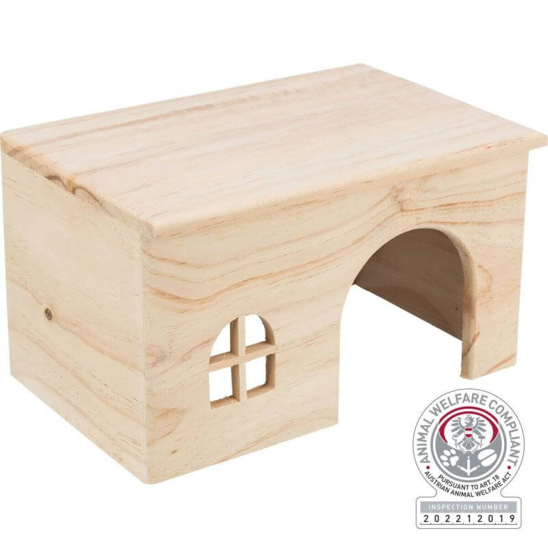 Maison, sans clou, hamster, en bois, 28 × 16 × 18 cm