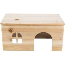 Maison, sans clou, lapins nains, en bois, 40 × 20 × 23 cm