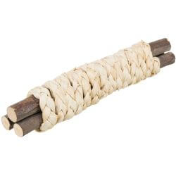 Bâtonnets en bois avec paille, 15 × 3 cm