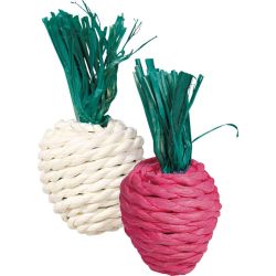 Set jouet en paille radis, 8 cm, 2 Pcs