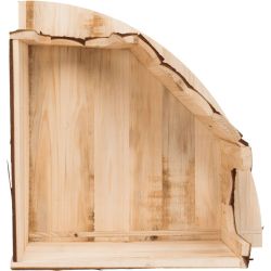 Maison d'angle Jesper, 2 sor., lapin, b. d'écorce, 52 × 18 × 37/37 cm