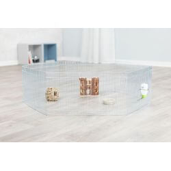 Base pour enclos intérieur _62460, 140 × 70 cm, gris/blanc