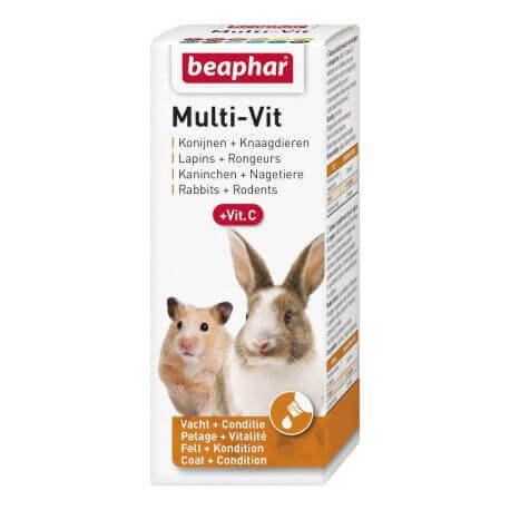 MULTI-VIT, 12 vitamines pour lapins et rongeurs - 50 ml MULTI-VIT, 12 vitamines pour lapins et rongeurs - 50 ml