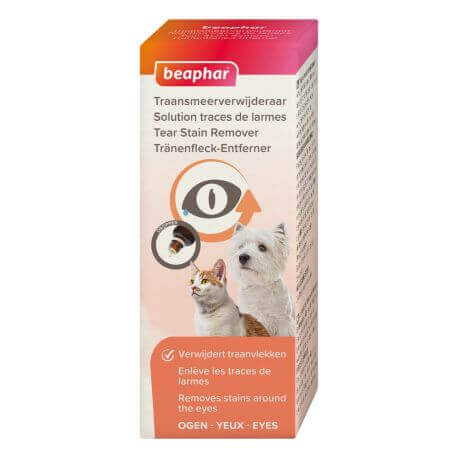 Solution contre les traces de larmes chiens et chats - 50 ml Solution contre les traces de larmes chiens et chats - 50 ml