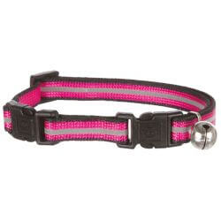Collier chat avec 2 fermetures, réfléchissant