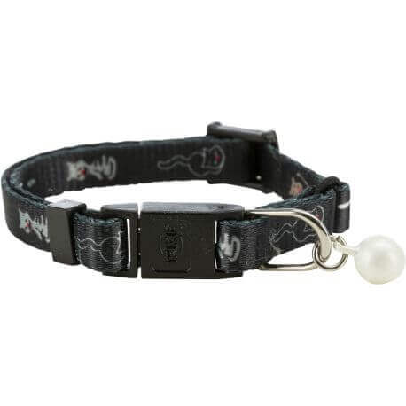 Collier chat, réfléchissant, motif chat/pattes Collier chat, réfléchissant, motif chat/pattes