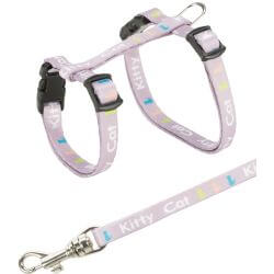 Junior harnais chaton avec laisse, motif Kitty Cat, 21–33 cm/8 mm, 1,20 m