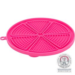 Table de Lick'n'Snack avec ventouse, en silicone, ø 18 cm, rose