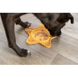 Table de Lick'n'Snack, en silicone, 23,5 cm, jaune