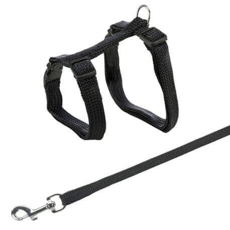 Harnais chat avec laisse, 22–42 cm/10 mm, 1,25 m