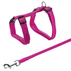 Harnais chat avec laisse, 22–42 cm/10 mm, 1,25 m