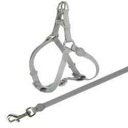 Harnais chat One Touch avec laisse, 26–37 cm/10 mm, 1,20 m