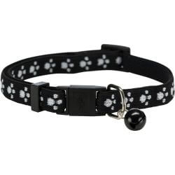 Collier chat, élastique, motif pattes