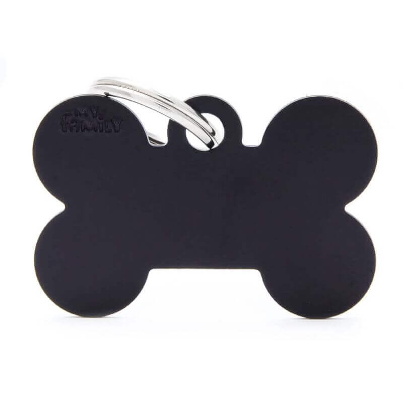 Médaille Basic grand os alu noir Médaille Basic grand os alu noir