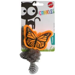 CATNIP CRINKLE PAPILLON/BUTTERFLY CAT TOY