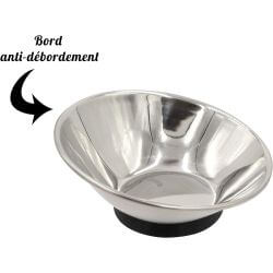 BOL INOX VENTOUSE ET INCLINE 21CM 1000ML / L