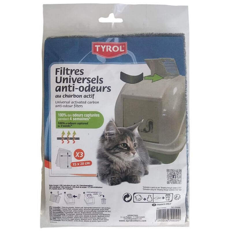 FILTRE ANTI ODEUR X 3 FILTRE ANTI ODEUR X 3