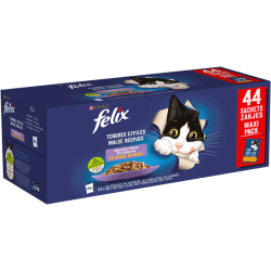 FELIX Tendres Effilés en Gelée Mixte 44x85g