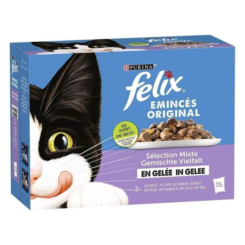 FELIX Emincés en Gelée Mixte 12x85g