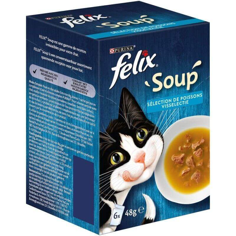 Felix Soup Sélection Poissons 6x48g Felix Soup Sélection Poissons 6x48g