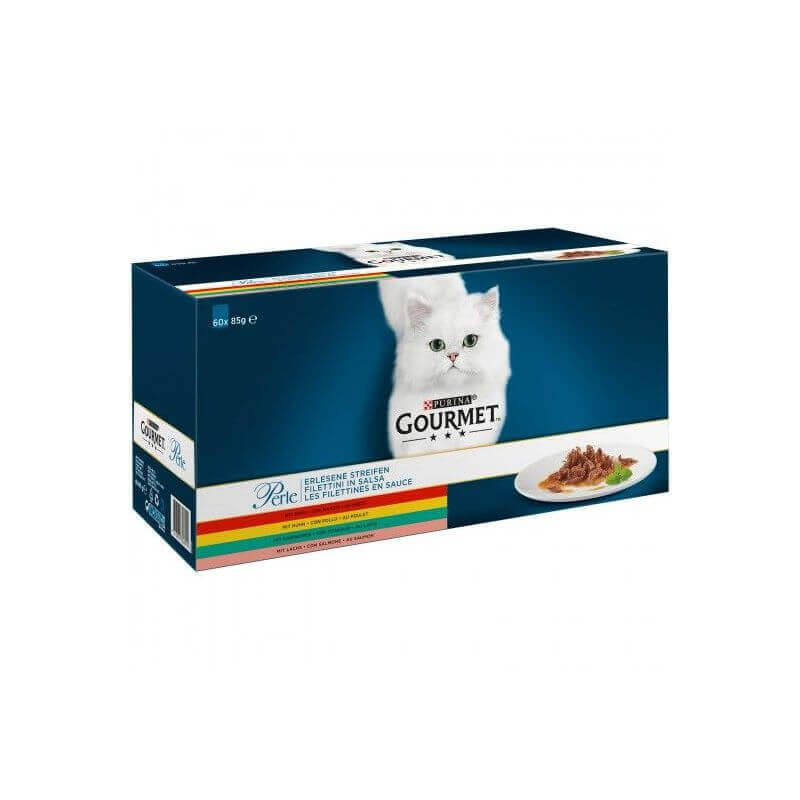 GOURMET PERLE Filettines Sauce Multivariétés 60x85g