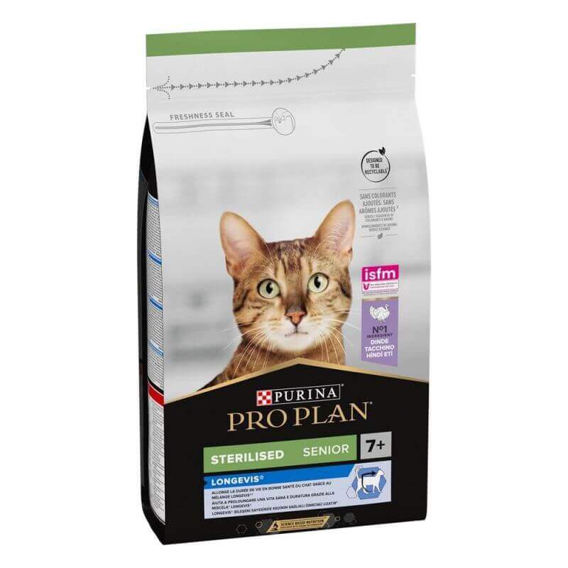 Pro Plan Sterilised Senior 7+ LONGEVIS® Dinde 1,5kg
