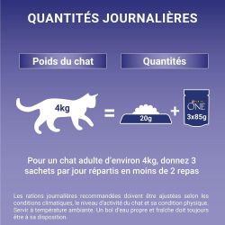 PURINA ONE Chat Stérilisé Saumon Dinde 4x85g