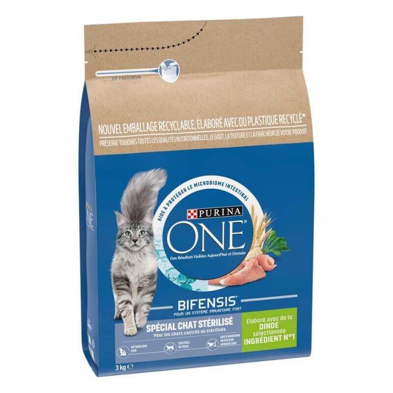 PURINA ONE Chat Stérilisé Dinde 3KG