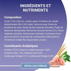 PURINA ONE Chat Stérilisé Dinde 3KG