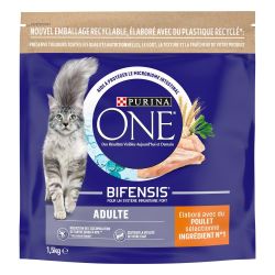 PURINA ONE Chat Adulte Poulet Céréales Complètes 1,5KG