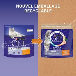 PURINA ONE Chat Adulte Poulet Céréales Complètes 1,5KG