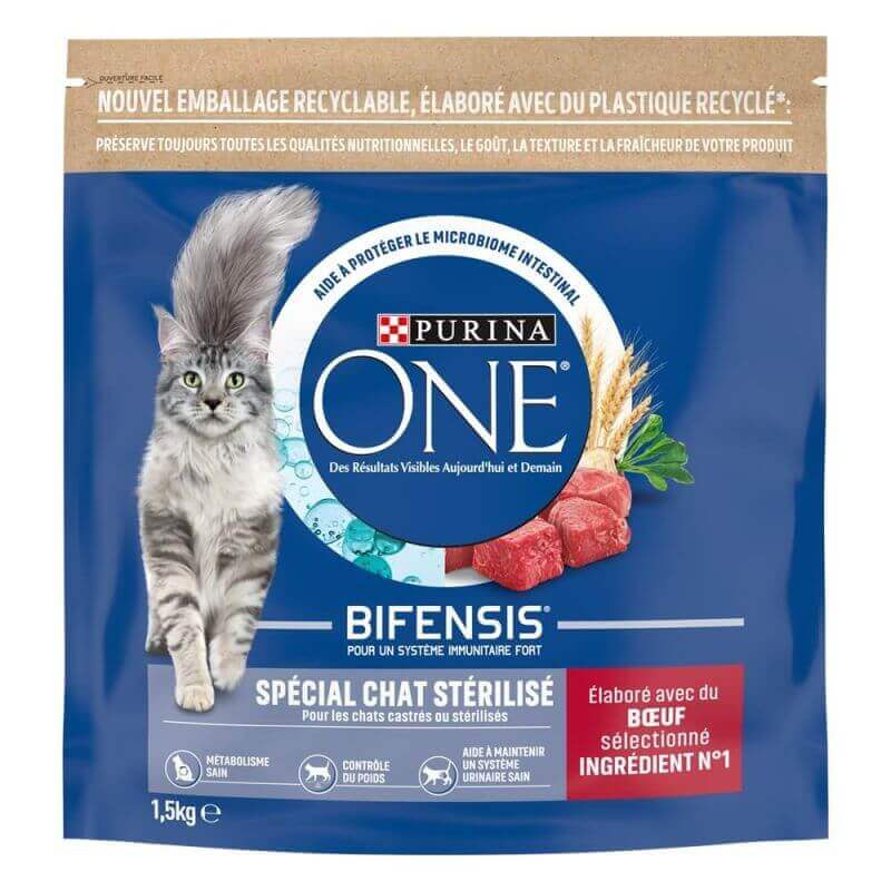 PURINA ONE Chat Stérilisé Bœuf 1,5KG PURINA ONE Chat Stérilisé Bœuf 1,5KG