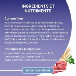 PURINA ONE Chat Stérilisé Bœuf 1,5KG