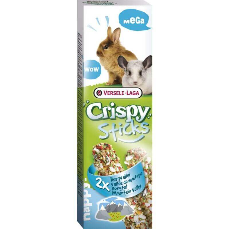 Crispy Mega Sticks Lapins-Chinchillas Vallée de Montagne - 2 pièces 140g