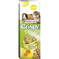 Crispy Sticks Cobayes-Chinchillas Agrumes - 2 pièces 110g