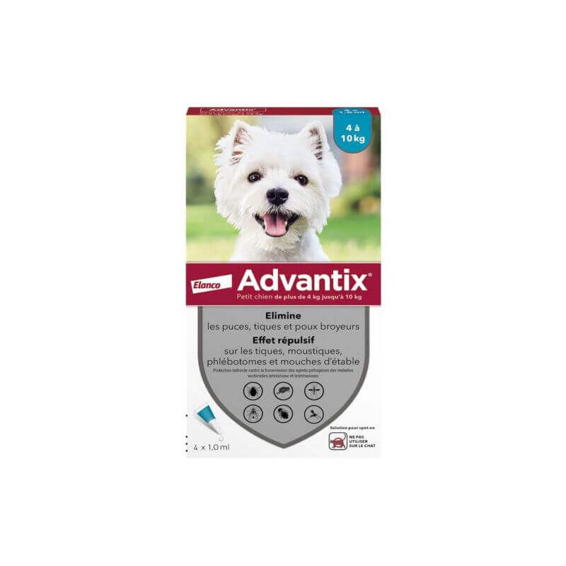 ADVANTIX PETIT CHIEN 4 PIPETTES