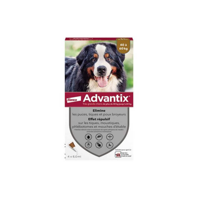 ADVANTIX TRES GRAND CHIEN 4 PIPETTES ADVANTIX TRES GRAND CHIEN 4 PIPETTES
