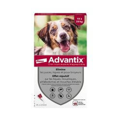 ADVANTIX MOYEN CHIEN 6 PIPETTES