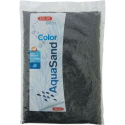 Sable décoratif aquarium - noir ébène - 1kg