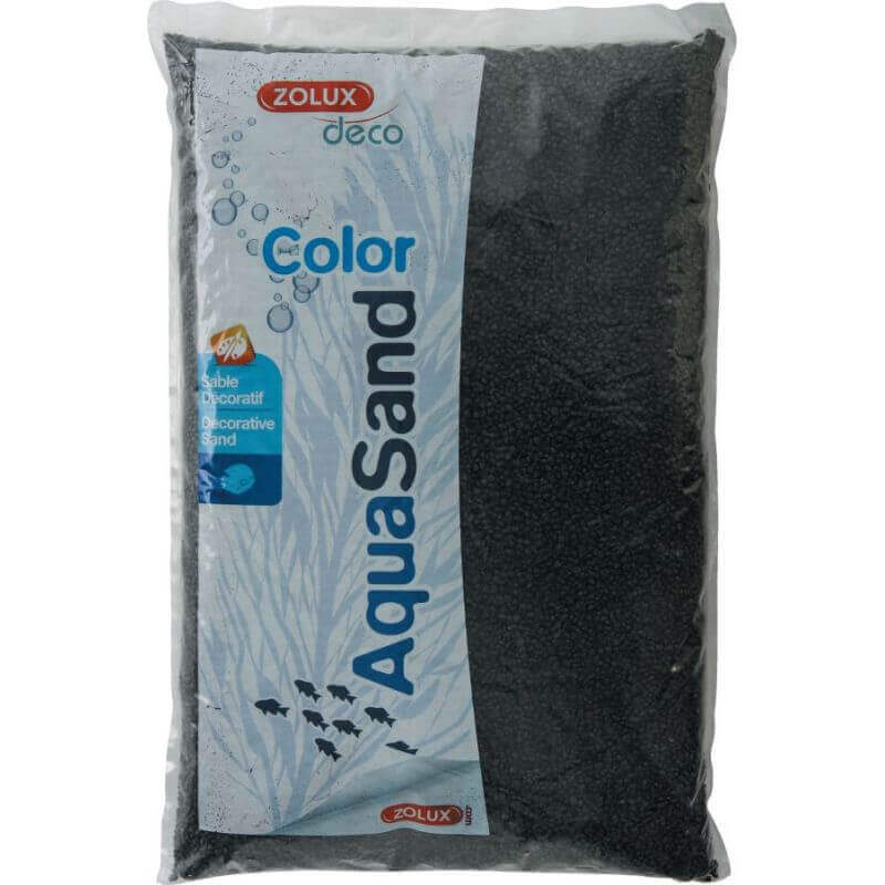 Sable décoratif aquarium - noir ébène - 5kg Sable décoratif aquarium - noir ébène - 5kg