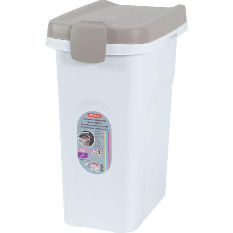 Container plastique hermétique croquette - 15L