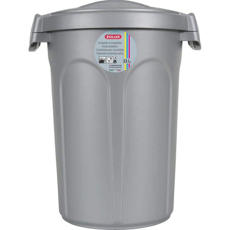 Container plastique pour croquette - 23L - Gris Container plastique pour croquette - 23L - Gris