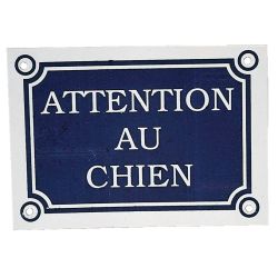 Plaque "Attention au chien"