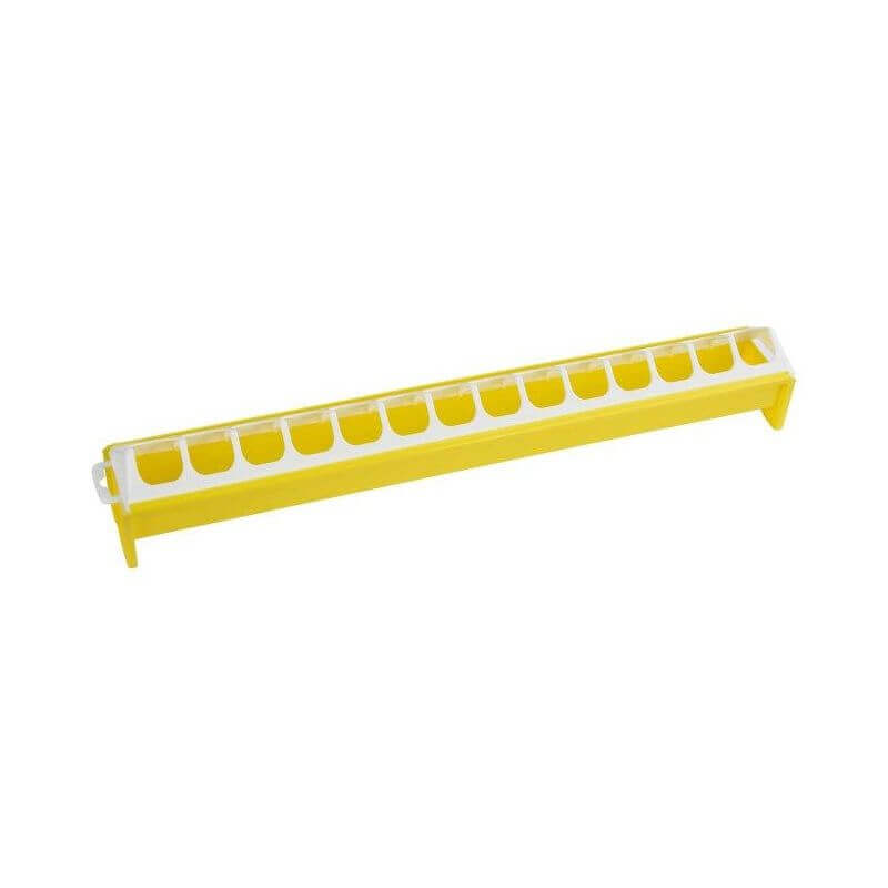 MANGEOIRE PVC POUR POUSSIN 7X50CM MANGEOIRE PVC POUR POUSSIN 7X50CM