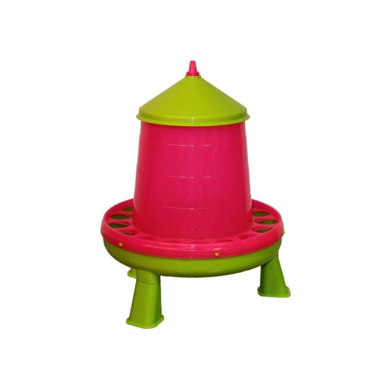 NOURRISSEUR AVEC PIED VERT ET MAUVE 8KG